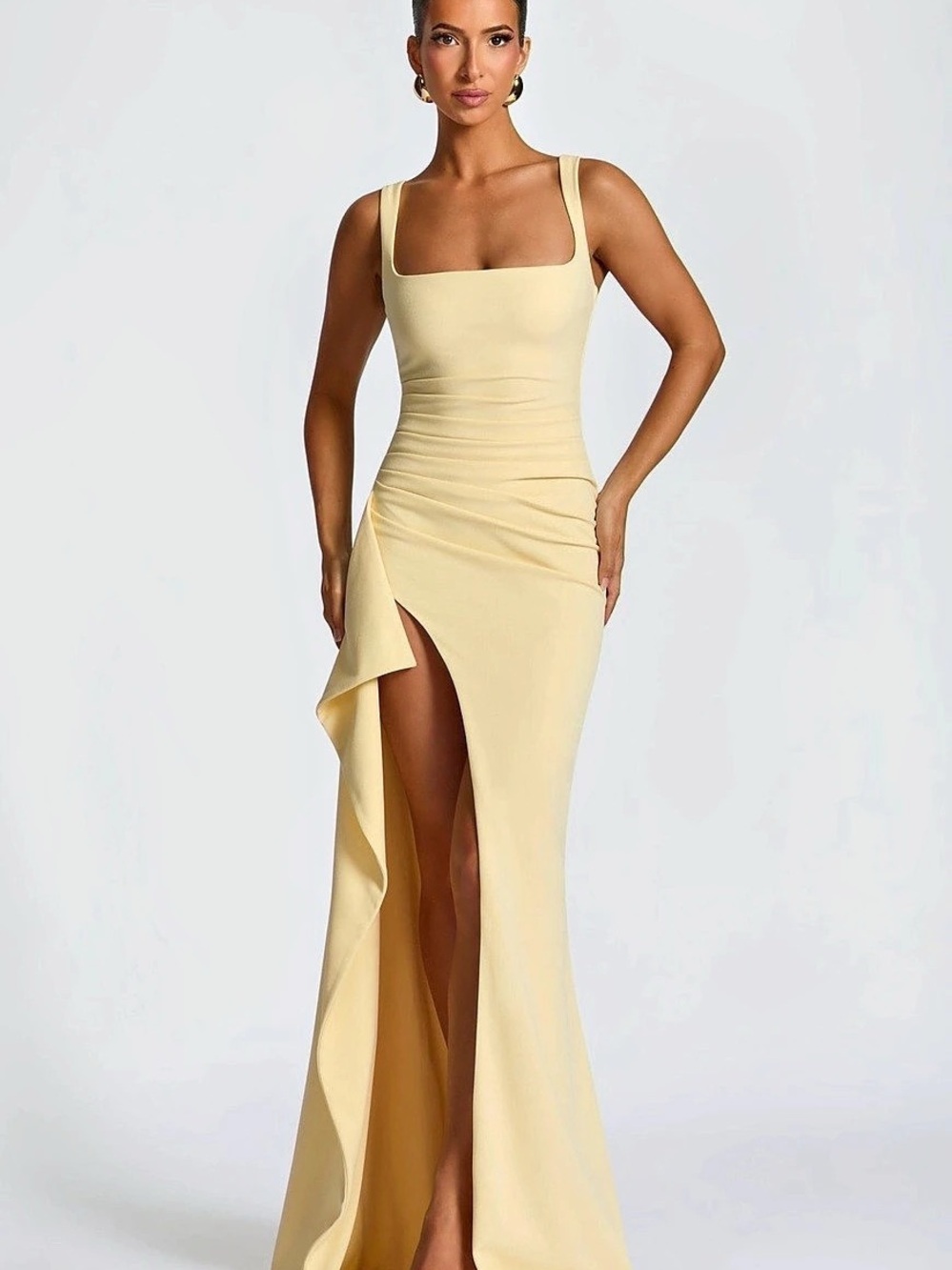 Babyboo Katana Maxi Dress in Lemon – NWT Size M